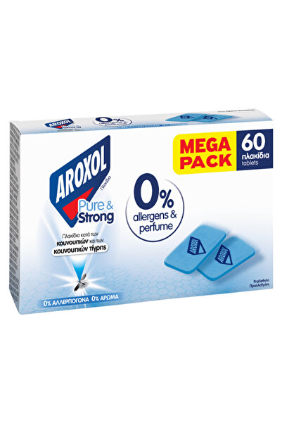 Aroxol ΜΑΤ ΤΑΜΠΛΕΤΕΣ 60τεμ. - (PURE AND STRONG)