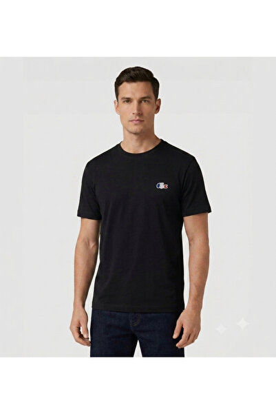 NECO GİYİM Unisex 100% Cotton Soft Textured Basic Patterned Crew Neck T-Shirt