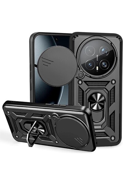 Teleplus Honor Magic 8 Pro Kılıf Magnetik Standlı Kamera Korumalı Slide Sürgü...