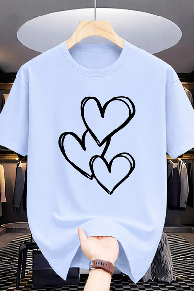 Pink Sky Premium Oversize T-Shirt 100% Cotton Unisex Comfortable Fit Trending...