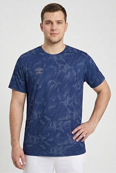 UMBRO Men Sportswear Fit Short Sleeve Training T-Shirt, Navy