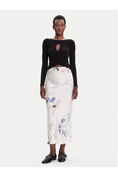 Desigual Fustă maxi de damă 25WWFW07 Multicolor