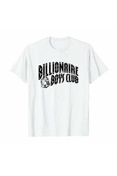 9TAY تي شيرت كلاسيكي من Billionaire Boys Club بتصميم منحني مطبوع، تي شيرت قطن...