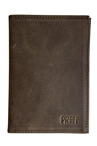 Praff Prf-200726 Genuine Leather Passport Wallet