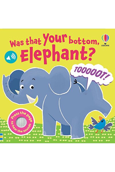 Usborne A fost elefantul tău de jos? Carte sonoră pentru copii 12+ luni