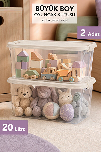 Meleni Baby 2-Piece Storage Box with Lid - Toy Organization Baby Kids Room Or...