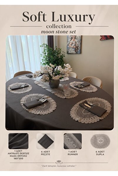 Soft Luxury Moon Stone 6 Kişilik Premium Set