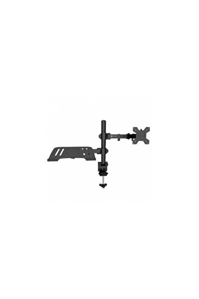 Techly Suport brat de birou pentru monitor, 13-32 inch si raft pentru laptopu...
