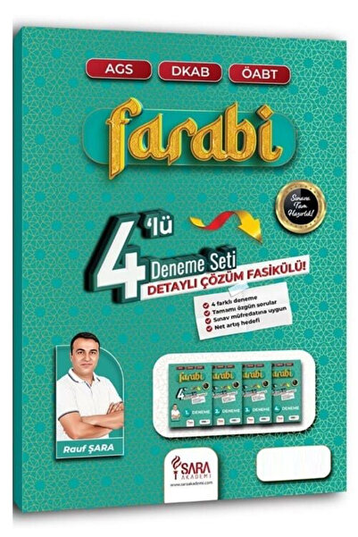 Şara Akademi ÖABT MEB-AGS Din Kültürü ve Ahlak Bilgisi Farabi 4 Deneme Çözüml...