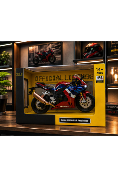 Cici Oyuncak Honda CBR1000RR-R Fireblade SP 1:12 Die Cast Metal Model Motor L...