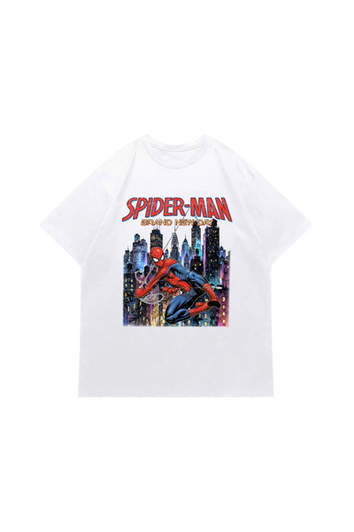 EZ Design Spiderman Printed Oversize T-shirt