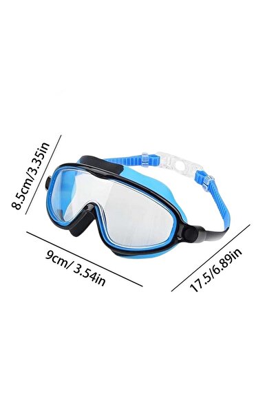 Choice Blue Kids Swim Goggles with Nose Clip & Earplugs Anti-Fog & Leakproof ...
