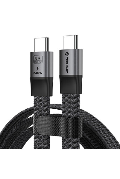 Techsuit - Data Cable ElysiumSync Pro (CX1) - Type-C to Type-C, PD240W, USB4....