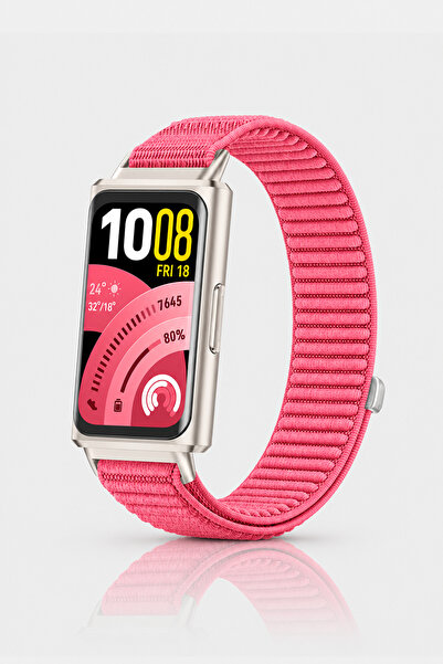 Nezih Case Huawei Band 11 / 11 Pro Uyumlu Hasır Örgü Spor Cırtlı Pratik Naylo...