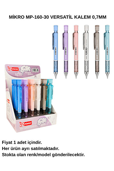 Mikro MP-160-30 قلم متعدد الاستخدامات 0.7 مم – قلم رصاص ميكانيكي، قلم كتابة مريح