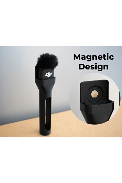 Print Zone Mic 3 / Mic Uyumlu Mıknatıslı El Mikrofonu Tutacağı - Kablosuz Mik...