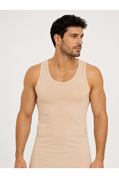 Anıt 6 Pieces, Men's Modal Undershirt with Straps 47% Modal 47% Cotton 6% Ela...