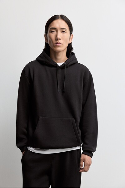 LEFTIES Kapüşonlu basic sweatshirt
