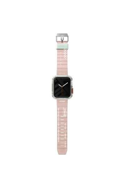 Skinarma SHOKKU Curea de silicon pentru Apple Watch 45/44/42 mm Roz