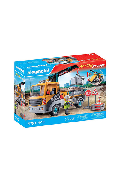 Playmobil Camion de construcții cu macara 71750