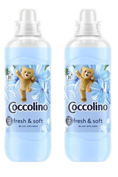 Coccolino Pachet 2 x Balsam de rufe, Coccolino, Blue Splash, 37 spalari, 925 ml