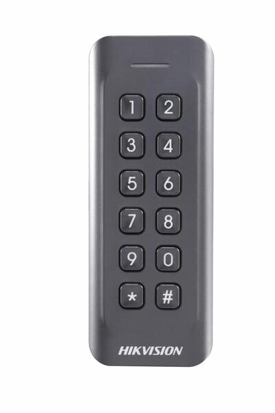 Hikvision Card reader Hikvision, DS-K1802EK; Reads EM card, with keypad; Card