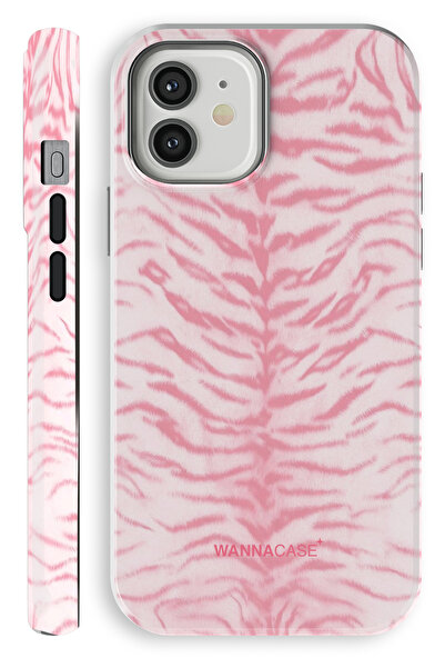 WANNACASE iPhone 11 Candy Tiger Çift Katmanlı Essential Tough Telefon Kılıfı