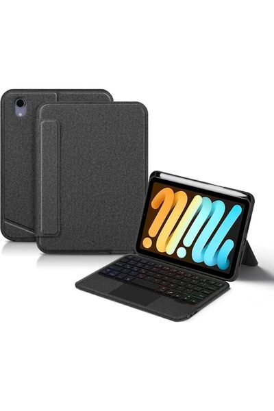 Fogy iPad mini 7 2024 ile Uyumlu Mag Touchpad Blutooth Işıklı RGB Standlı Tür...