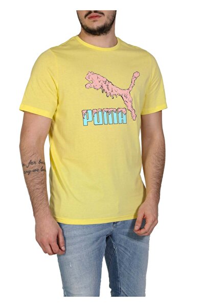 Puma T-SHIRT LOGO PLAY 530907 40 – YELLOW