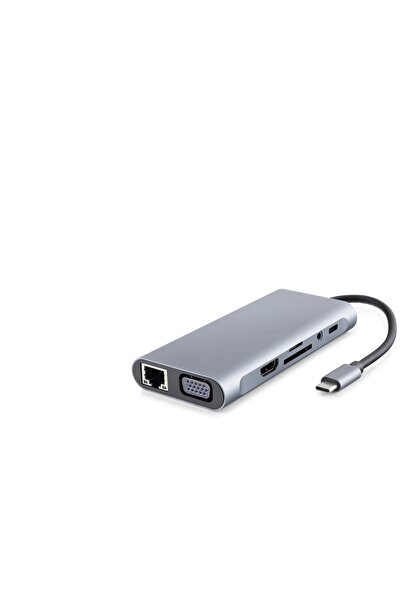Skygo محول تايب سي 3.0 بقدرة 100 واط، HDMI 4K، VGA، جيجابت لان، قارئ بطاقات A...