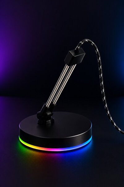 OEM Suport Gaming pentru Cablu Mouse cu Iluminare LED RGB – Mouse Bungee, Ant...
