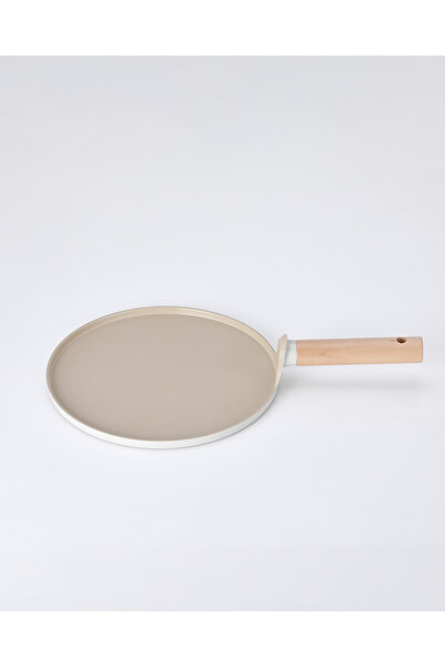 NEOFLAM Fika Alüminyum Krep Saklama Kabı 22x5,5 cm Bej