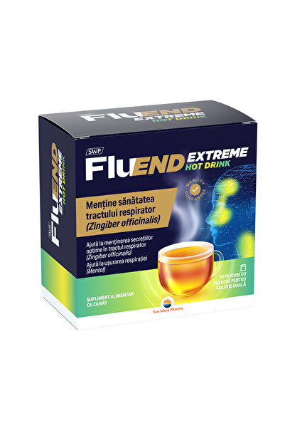 SUN WAVE PHARMA Fluend Extreme Hot Drink 10 plicuri
