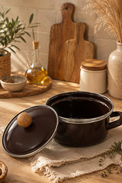 Enza Minicook Enamel Food & Sauce Pot