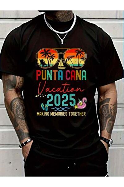 9TAY تي شيرت كاجوال 100% قطن بتصميم ريترو لعطلة بونتا كانا 2025، تي شيرت مطبو...