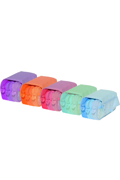 Generic Brand Penar Office box, ColorLine, tip etui, 3 fermoare, diverse culo...