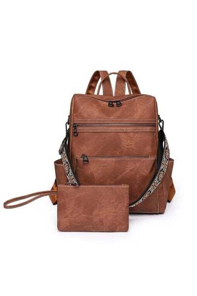 Generic Backpack Purse for Women, Waterproof PU Leather Backpack, Anti-Theft ...