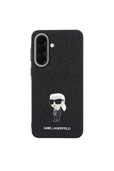 Karl Lagerfeld Carcasă cu logo iconic și sclipici fix pentru Samsung Galaxy A...
