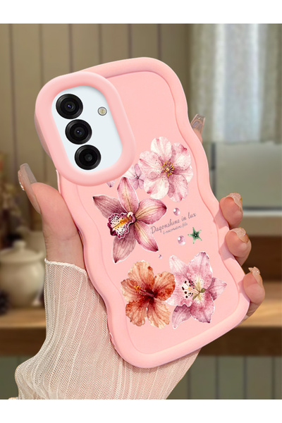 Hontinga Samsung Galaxy A17 Compatible Case Camera Protector Pink Silicone Co...