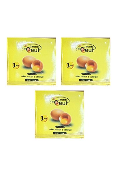 Jaune D’Oeuf EGG YOLK TREATMENT & CLARIFYING FACE LIGHTENING CREAM - Pack of 3
