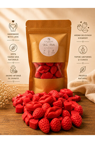 Calypso Atelier Kissberry Wax Melts 140 g | Tablete parfumate | Aroma de Lacr...