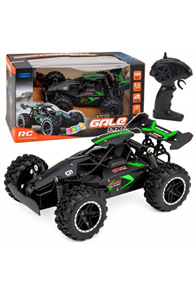 LeanToys Mașină RC de teren negru, telecomandată, scară 1:18, 15 Km/H