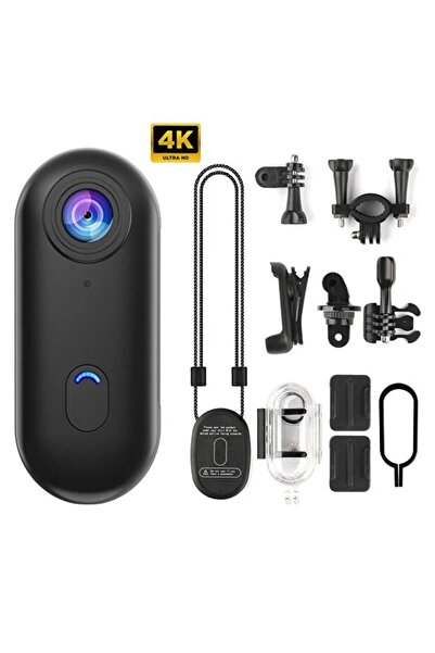 Rabbit Tech Mini Wifi Aksiyon Kamerası 4K Giyilebilir Aksiyon Kamera -Su Geçi...