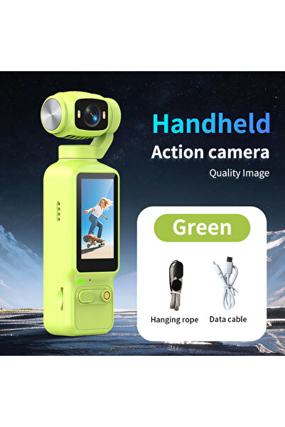 Choice14 Whit 64GB Card Green Portable HD 4K Action Camera Manual 90 180 Degr...