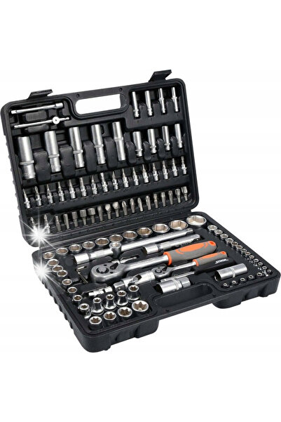 Sthor Set de scule Chei Tubulare Clicheți Biți 108 piese 58685