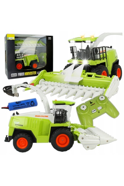 Stator Tractor combină telecomandat, piese mobile, lumini, pilot R/C