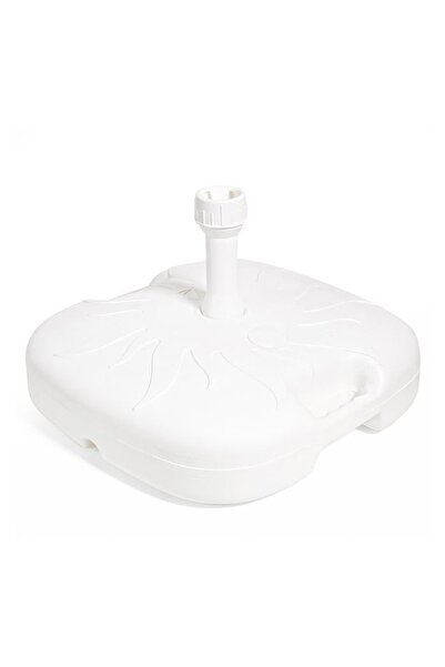 OEM Suport umbrelă plajă, model plastic, alb, 42x42x9.5cm – fixare și utiliza...