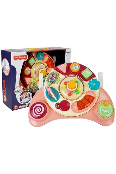 LeanToys Jucărie interactivă tip panou pentru bebeluși, cu muzică
