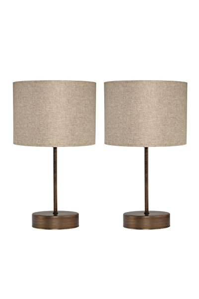 AA HomeLight Antique White Double 2-Piece Lampshade Bedroom Living Room Moder...