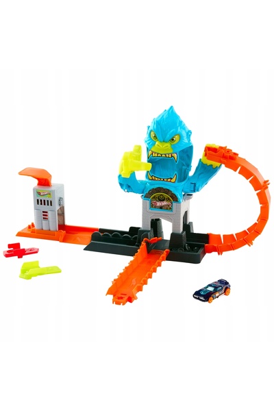 HOT WHEELS City Gorilla - Set de pistă cu lansator pentru copii 4+